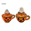 Linh hồn| Đèn ngủ màu cam ấm áp, Đèn ngủ Halloween với thiết kế bí ngô ma, Đèn nhựa bền để trang trí máy tính để bàn và tâm trạng tiệc lễ hội