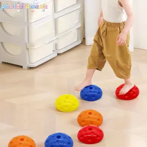 Khung ảnh Trẻ Em Cân Bằng Bước Đá Trẻ Em Cân Bằng Nửa Bóng Đồ Chơi Tập Thể Dục Cân Bằng Và Phối Hợp Trong Nhà Ngoài Trời Vui Nhộn Trò Chơi Đồ Chơi VN