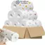 FANIELLAPOWELL 1 Cuộn / 400 Tờ Khăn lau bát đĩa một lần, Khăn lau nhà lười dùng một lần khô dày ướt, Khăn lau nhà bếp bằng vải không dệt có thể giặt được