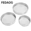 FEDAOG 3 Chiếc Bột Sifter, Gương Đánh Bóng 40 Lưới Thép Không Gỉ Bột Sifter, Cạnh Gia Cố Chuyên Nghiệp Burr Free 304 Thép Không Gỉ Bánh Ngọt Pháp Khuôn Nướng Bánh