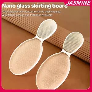 JASMINE Hai Mặt Nano Thủy Tinh Chân Tập Tin Tẩy Tế Bào Chết Chân Máy Mài Cho Da Chết Cứng Loại Bỏ Callus Dụng Cụ Chăm Sóc Bàn Chân JASMINE