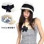 Yozora Hepburn Equestrian Hat Xuân Hè Mặt Nhỏ Mũ Vành Lớn Làm Bằng Tay Kim Sa Lấp Lánh Nhiều Hoa
