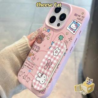 Màu Hồng Dễ Thương Thỏ Điện Thoại Kitty Ốp Lưng Điện Thoại iPhone 11 12 13 14 15 16 17 Pro Max Xs Max XR