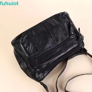 FUHUIOT Túi Vuông Nhỏ Ví Đựng Tiền Xu Cổ Điển Túi Mẹ Đen Quà Tặng Túi Đeo Vai Nữ Túi Đeo Vai