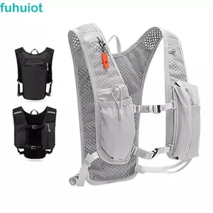 Áo lót dưỡng ẩm FUHUIOT, Ba lô chạy bộ chống nước siêu nhẹ, Túi đựng điện thoại có thể điều chỉnh nhiều túi Chất liệu Nylon Gói nước Ba lô đi bộ đường dài Đi xe đạp