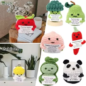 YOLOGO Năng Lượng Tích Cực Khoai Tây, Búp Bê Rau Quả Dệt Kim Khoai Tây Ôm Túi, Trang Trí Phòng Nhà Handmade Trang Trí Nhà Búp Bê Khoai Tây Đan Sợi Len Búp Bê Sinh Nhật Ngày Lễ