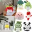YOLOGO Năng Lượng Tích Cực Khoai Tây, Búp Bê Rau Quả Dệt Kim Khoai Tây Ôm Túi, Trang Trí Phòng Nhà Handmade Trang Trí Nhà Búp Bê Khoai Tây Đan Sợi Len Búp Bê Sinh Nhật Ngày Lễ