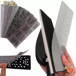NOTE1 5 Chiếc Giấy Nhám Mài Mòn Móc Và Vòng Hình Chữ Nhật Chống Chặn Bụi Miễn Phí Giấy Emery
