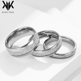 Phong Cách Trung Tính 468mm Thép Vonfram Dây Đá Nhẫn Cưới Đính Hôn Cặp Đôi Vàng Vonfram Cặp Đôi Nhẫn Tay Trang Sức