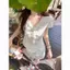 Cotton Jacquard Slimer Look Top Mùa hè Phong cách Hàn Quốc Phong cách Nhật Bản Trang trí ren nhẹ nhàng Áo ngắn tay