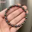 HFSHY Hematite Vòng Tay Đính Hạt Nâu 1 / 2 Chiếc Bề Mặt Co Giãn Đánh Bóng Nhẹ Trang Sức Thời Trang Cho Ngày Lễ Mặc Hàng Ngày VN