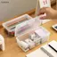 Luckyew 1 Hộp Sắp Xếp Lưu Trữ Hộp Đựng Nhựa Dung Tích Lớn Hộp Bút Chì Staable Mờ Trong Suốt Hộp Bút Đồ Dùng Văn Phòng TQ