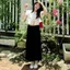Chân Váy Đen Dáng Dài Form Midi Co Dãn (ẢNH THẬT) Kenco clothing Sài Gòn M888 - - Hieuvy Botique