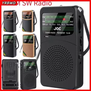 Đài phát thanh bỏ túi YRBWD, Transistor đèn pin có đèn LED FM AM SW Radio, Di động tiếp nhận tốt nhất Loa tích hợp Đài phát thanh toàn dải cho người cao tuổi