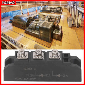 Diode chỉnh lưu YRBWD MDK, Mô-đun Cathode thông thường 2 trong 1 Out 1600V, Hộp kết hợp 3 thiết bị đầu cuối 110A hiệu quả cao Hệ thống quang điện Diode