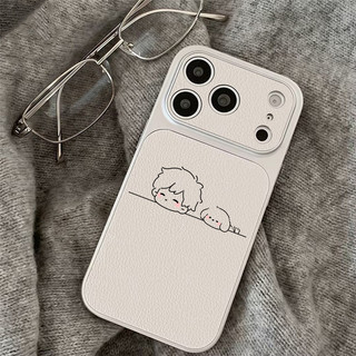 Ốp Lưng IPhone 13 15 11 17 16 12 14 ProMax  Tranh gái mèo 7 8Plus XR X XS Max