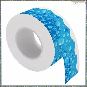 20M Xanh Bản Tin Ban Biên Giới Dán Họa Tiết Bong Bóng Bảng Bảng Bảng Phấn Trang Trí Ban Bàn Làm Việc Màu Xanh Đáng Yêu
