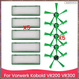 Cho Kobold VR200 VR300 Phụ tùng Bàn chải bên Bộ lọc Hepa Phụ kiện vệ sinh gia đình hiệu quả