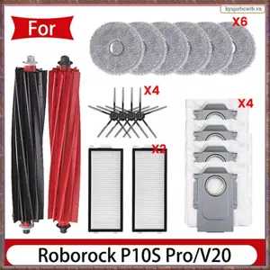Bàn Chải Chính Cho Qrevo Master / V20 / P10S Pro Robot Hút Bụi Con Lăn Bàn Chải Bên Túi Bụi