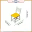 Bộ Sofa nhà búp bê thu nhỏ 1: 12 kiểu Mỹ Retro dành cho mô hình mô phỏng gia đình.