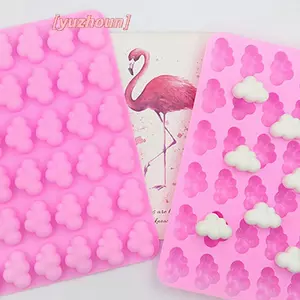 Đám Mây Khuôn Silicon Hình Thời Tiết DIY Bánh Nướng Bánh Sô Cô La Fondan Đá Viên Khuôn Socola Mousse Trang Trí Bánh Khuôn Nướng Bánh