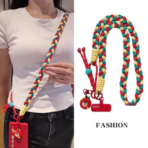 Hàng sẵn có Little Bee Chain Shell Điện thoại di động Dây buộc dài Messenger Hợp thời trang mạnh mẽ có thể trở lại Dây đeo táo bạo Nam Nữ Dây treo leo núi ngoài trời