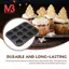 Khay nướng bánh 12 cốc mini khuôn cupcake chống dính bằng thép carbon cao cấp