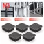 20 Chiếc Nhựa Vuông Trống Cuối Nắp Ống Chèn 25mm x 25mm