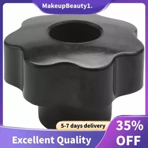 M10 10mm Dia Thread Đen Nhựa Ngôi Sao Đầu Kẹp Núm Grip