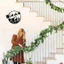 HELLOYOUNG Santa Sleigh Tuần lộc Kim loại Nghệ thuật treo tường Giáng sinh Lễ hội Điêu khắc treo tường Hiện đại Trang trí treo nhà cho phòng ngủ Văn phòng Quà tặng ngày lễ