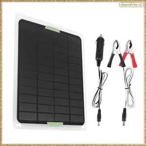 Bảng điều khiển năng lượng mặt trời 20W 12V / 5V USB2.0 Bộ sạc ô tô năng lượng mặt trời Silicon đơn tinh thể di động ngoài trời Bảng điều khiển năng lượng mặt trời linh hoạt
