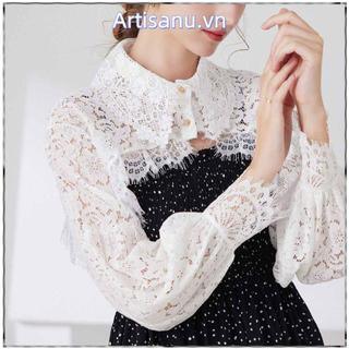 Khăn Voan Hoa Phối Họa Tiết, Phụ Kiện Thời Trang Cho Nữ