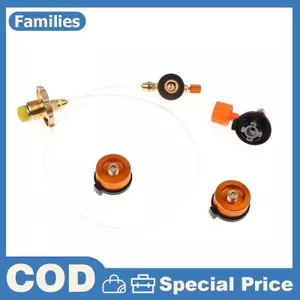 Cắm Trại Bếp Gas Nạp Khí Adapter Ngoài Trời Xi Lanh Lạm Phát Van Adapter Bình Gas Lò Kết Nối Cắm Trại BBQ Phụ Kiện