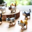 Set 9 mèo bi đi bộ dễ thương trang trí bàn làm việc, bàn học, tủ sách