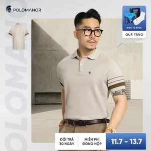 Áo polo nam THOMAS vải cá sấu cotton interlock xuất xịn, nam tính thanh lịch sang trọng - POLOMANOR