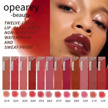 OPEAREY Water Gloss Lip Glaze, Son bóng môi đầy màu sắc siêu bóng, Ánh sáng làm đẹp Mỏng không dính dưỡng ẩm Son bóng