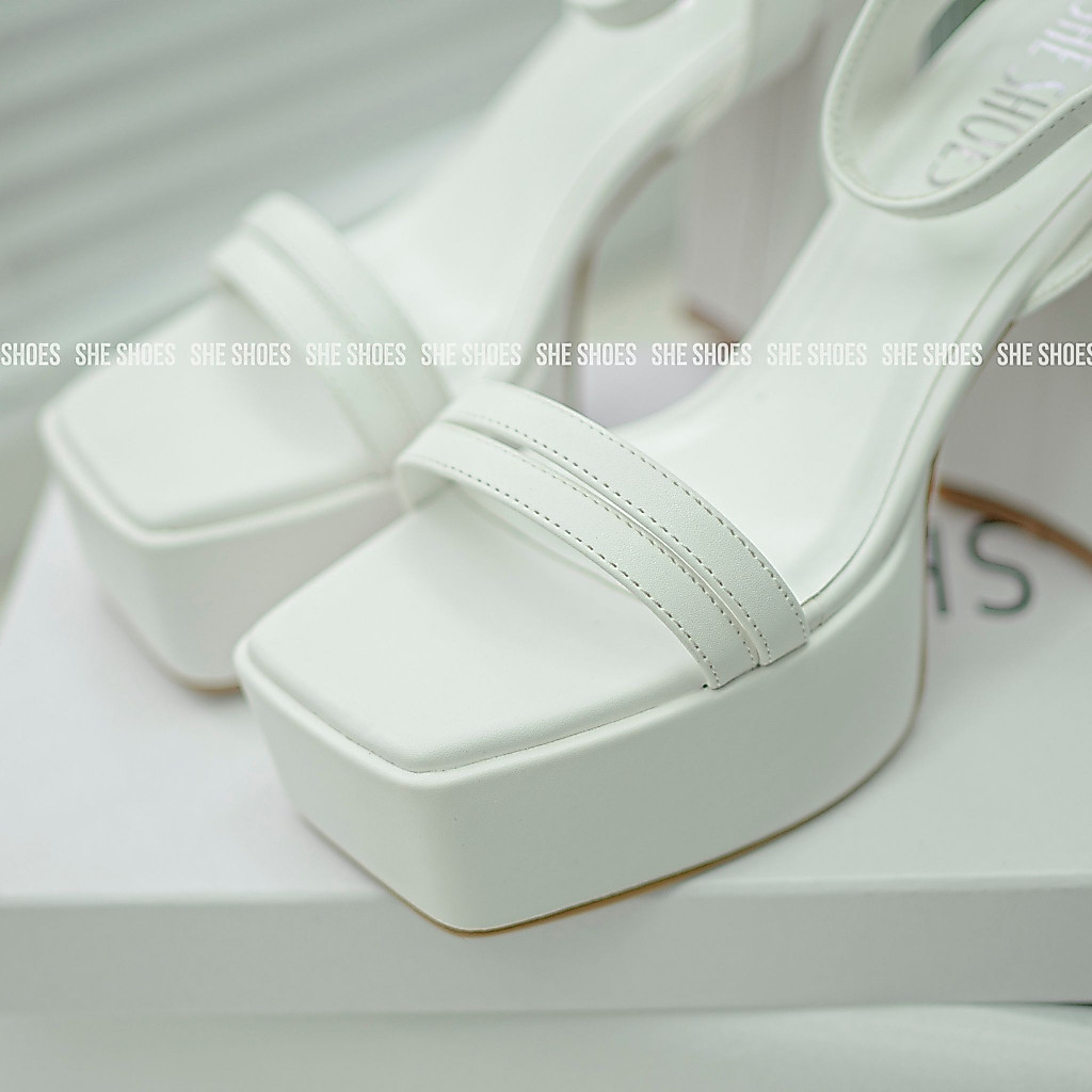 SANDAL đúc đế 12p TRENDY gót vuông da PU cao cấp basic VIE (NEW ARRIVAL), độc quyền bởi SHE SHOES - GC12002 | BigBuy360 - bigbuy360.vn