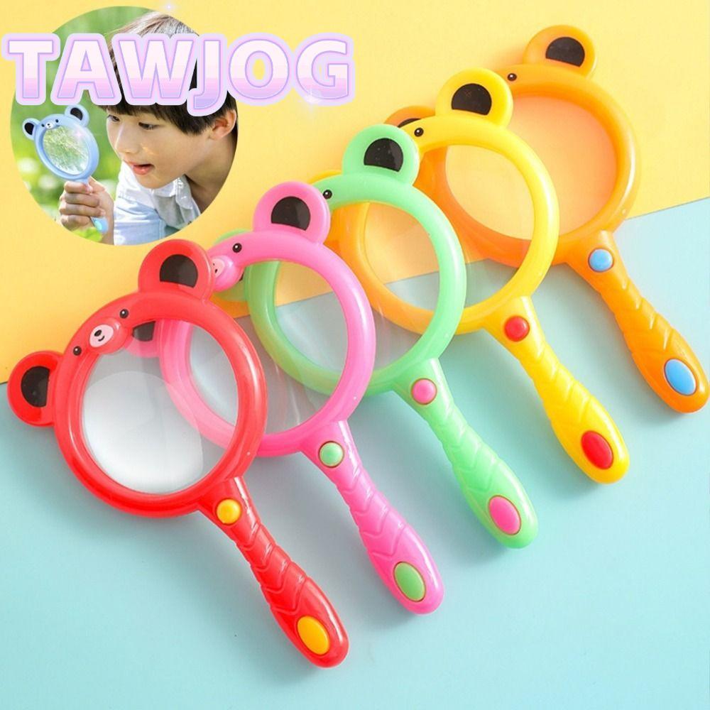 Kính lúp cầm tay TAWJOG, Quà tặng Kính đọc sách hoạt hình dễ thương, Đồ chơi giáo dục PP khám phá ngoài trời sáng tạo