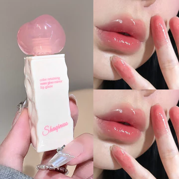 Trong Suốt Dưỡng Ẩm Gương Nước Lỏng Son Môi Dưỡng Ẩm Lâu Dài Màu Hồng Son Bóng Mận Gợi Cảm Son Tint Trang Điểm Mỹ Phẩm Hàn Quốc