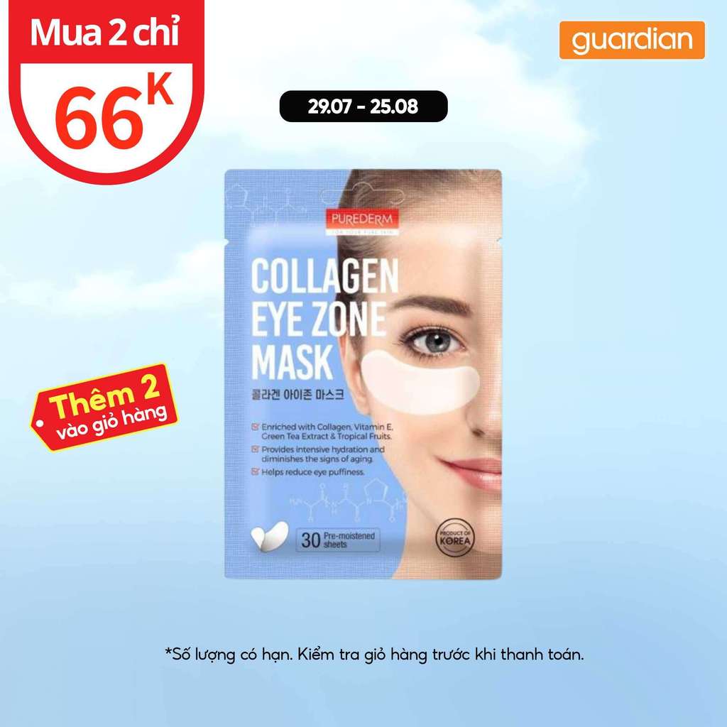 Mặt Nạ Mắt Collagen Purederm 30 Miếng X 25Gr