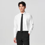 [TẶNG ÁO ĐƠN TỪ 1M5] Áo Sơ Mi Trắng Dài Tay Nam Có Túi HLA - Co Giãn Thoải Mái, Phù Hợp Công Sở & Sự Kiện — ảnh 2