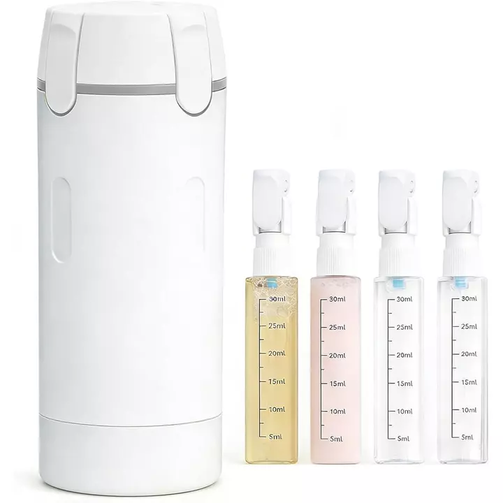 Bình đựng du lịch 4 trong 1, 4 gói Chai du lịch 30ML dành cho đồ vệ sinh, có thể đổ lại, chống rò rỉ, di động, dành cho du lịch, cắm trại, chuyến đi công tác, để rửa mặt, Sữa rửa mặt, Sữa tắm, T