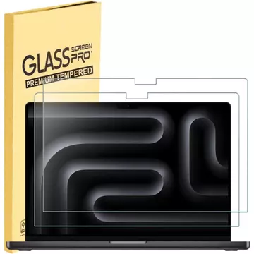 Bộ bảo vệ màn hình kính cường lực 2 gói cho MacBook Pro 16 inch (M4 / M4 Pro / M4 Max / M3 / M3 Pro / M3 Max / M2 Pro / M2 Max / M1 Pro / M1 Max) 2021-2023 Model A2485 A2780, Chống