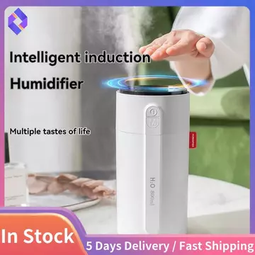 Máy tạo độ ẩm cho phòng ngủ Máy tạo độ ẩm nhỏ Bàn sạc Máy tạo độ ẩm di động 800ML với máy tạo độ ẩm phun sương mát nhẹ