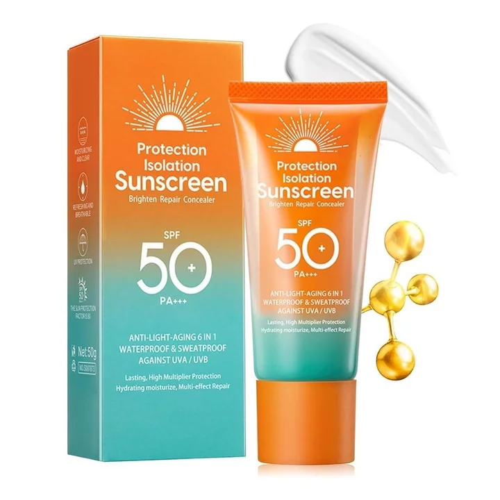 Kem chống nắng da mặt F 378T SPF50 + PA + +, Kem chống nắng dưỡng ẩm cho da mặt, Kem chống nắng dưỡng ẩm da mặt lâu trôi, Thích hợp cho nam nữ, Kem chống nắng du lịch F 378T