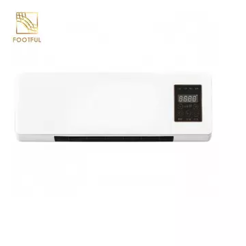Máy sưởi và máy làm lạnh 2 trong 1 Điều khiển từ xa gắn trên máy sưởi treo tường Máy làm lạnh Màn hình kỹ thuật số Quạt sưởi và làm mát cho trong nhà