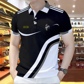 Áo sơ mi nam màu bị chặn đường polo quần áo nam đơn giản áo sơ mi polo quần áo áo áo polo hàng đầu họa tiết quá khổ mặc đường phố ngoài trời