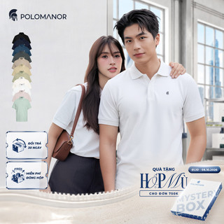 [BEST SELLER] Áo polo nam BASIC SYMBOL, POLO QUỐC DÂN vải cá sấu cotton interlock - POLOMANOR