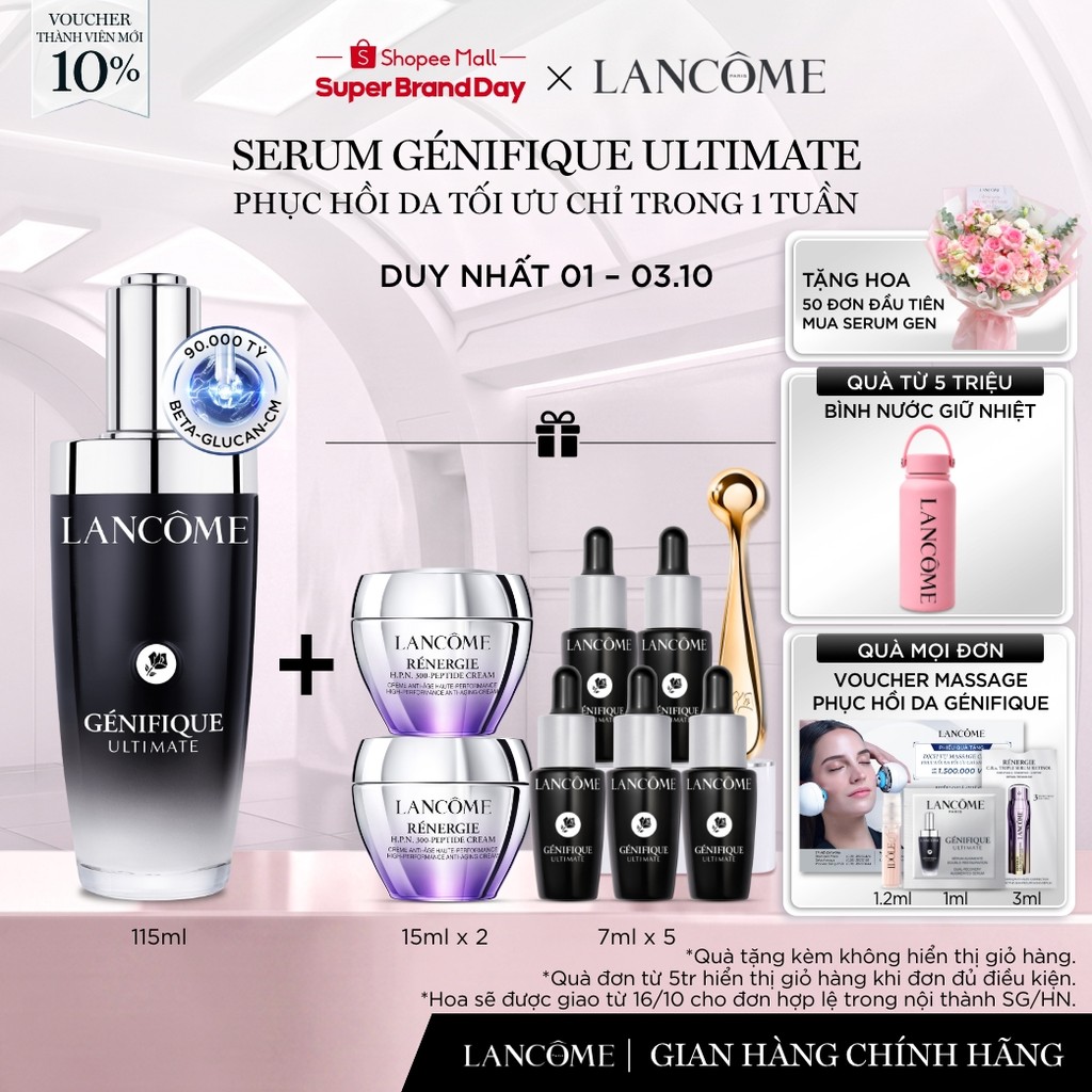 Serum Phục Hồi Da Tối Ưu Trong 1 Tuần Lancome Genifique Ultimate 115ml