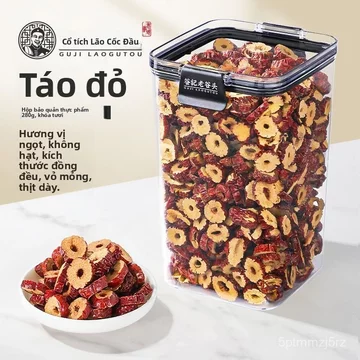Lão Cốc Đầu trà táo đỏ không hạt lát táo khô ăn được kèm long nhãn kỷ tử